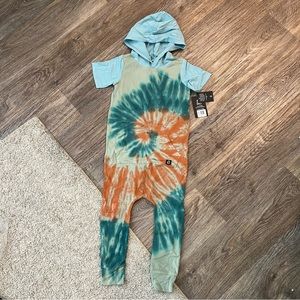Rags Tie Dye Hooded Romper size 5/6- NWT